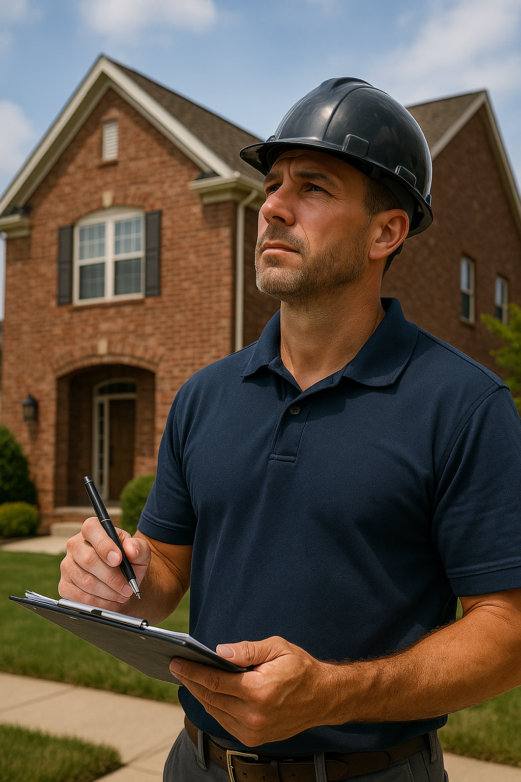 Documenting exterior roof and structural conditions of a Richmond Hill home for a comprehensive Virtucon property report.
